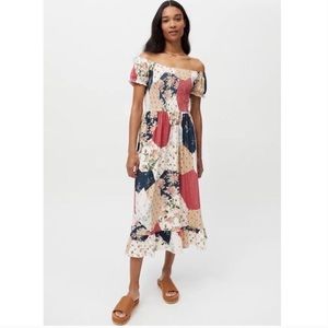 Urban Outfitters Tessie Smocked Midi Dress Small